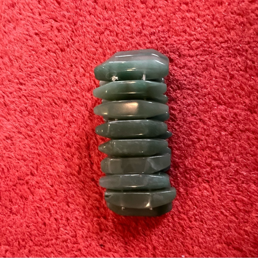 green aventurine jade stretch bracelet